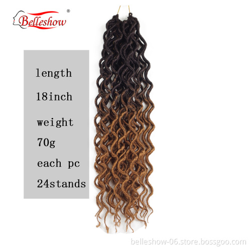 Hot sell sister twist dread faux locs soft faux locs  curly soft faux locs